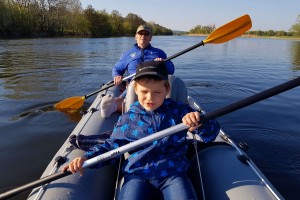 The kayak SPORT 560 - spring alloy, impressions.